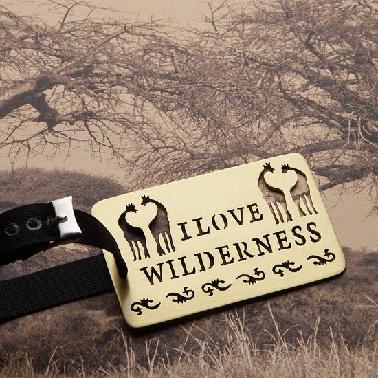 I LOVE WILDERNESS LUGGAGE TAG