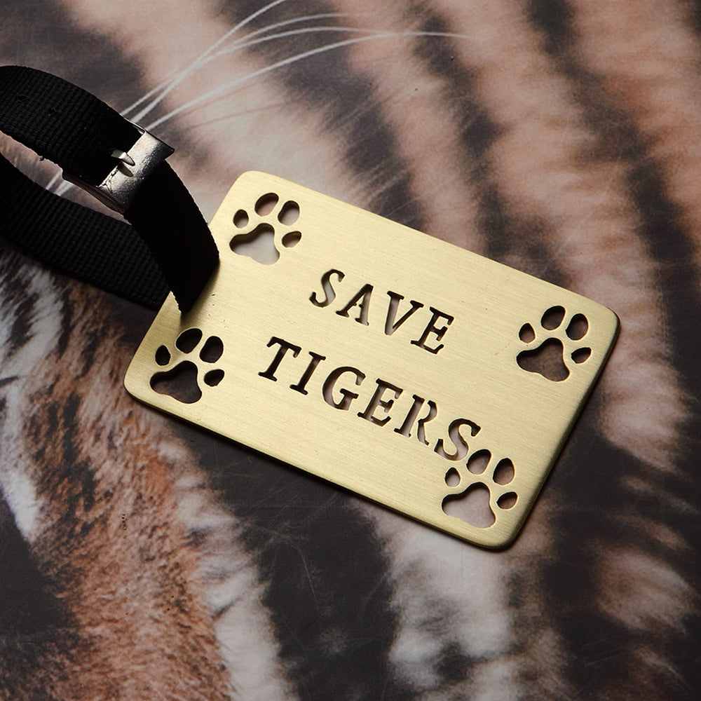 SAVE TIGERS LUGGAGE TAG