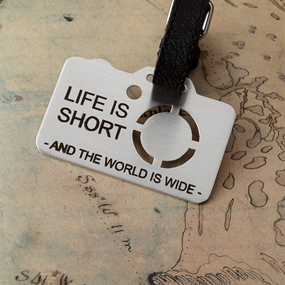 WORLD IS WIDE LUGGAGE TAG