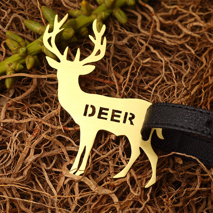 DEER LUGGAGE TAG