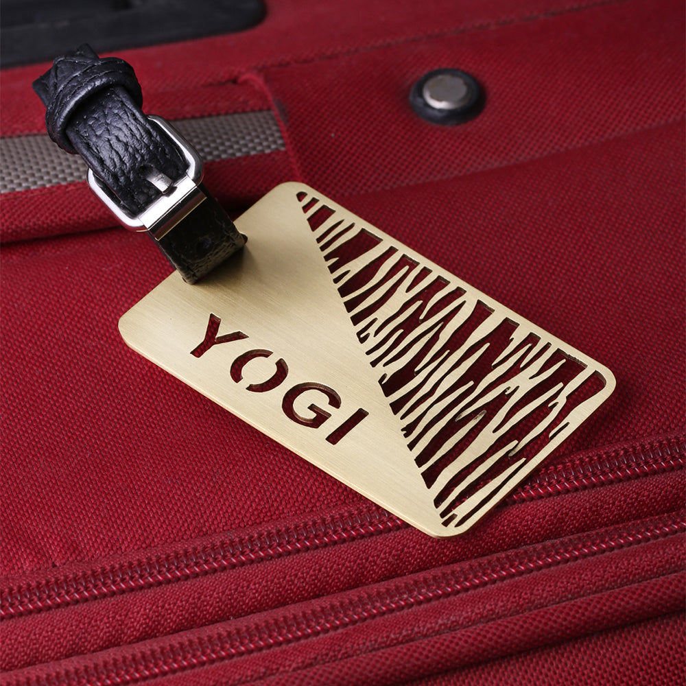 CUSTOMISED STRIPED LUGGAGE TAG