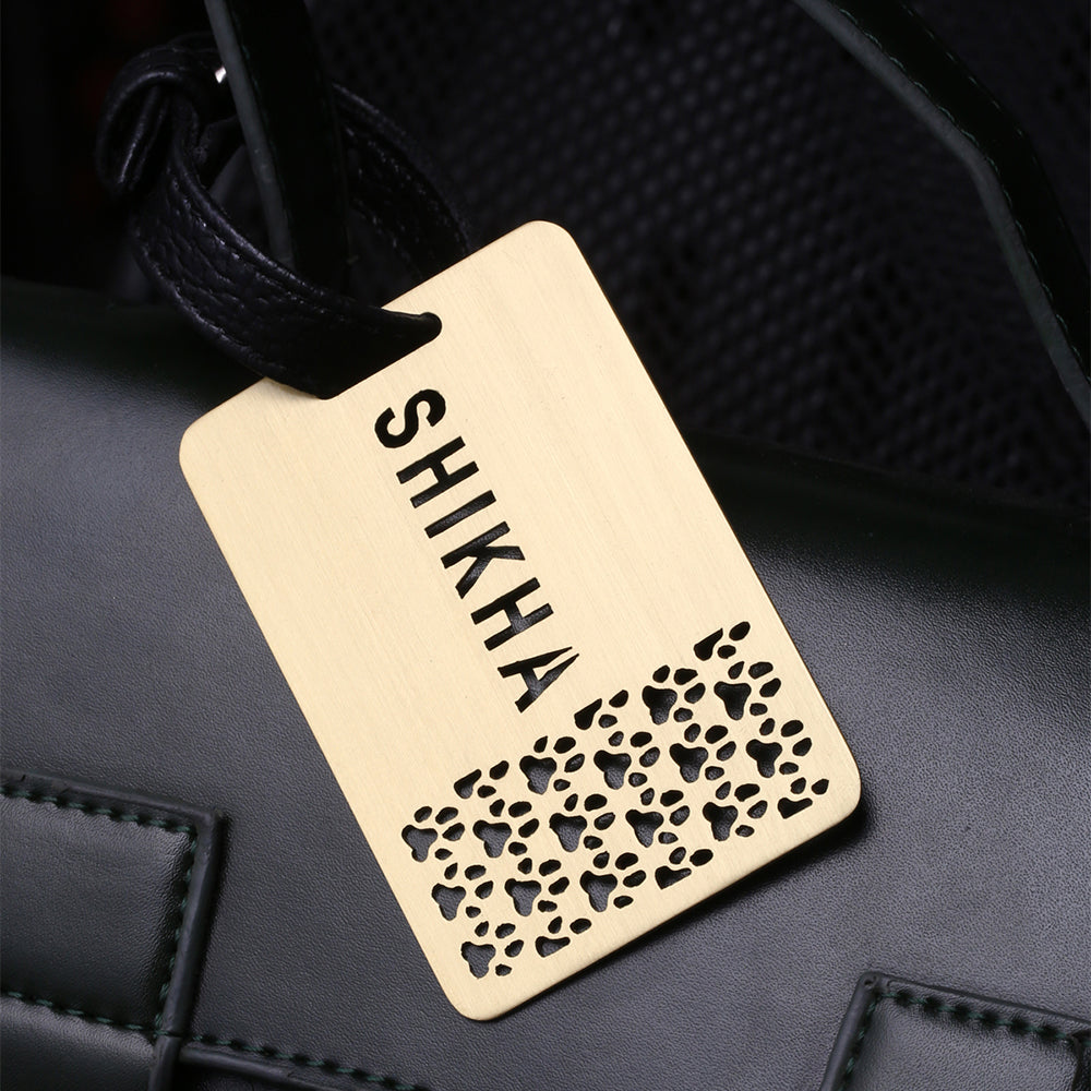 CUSTOMIZED PUGMARKS LUGGAGE TAG