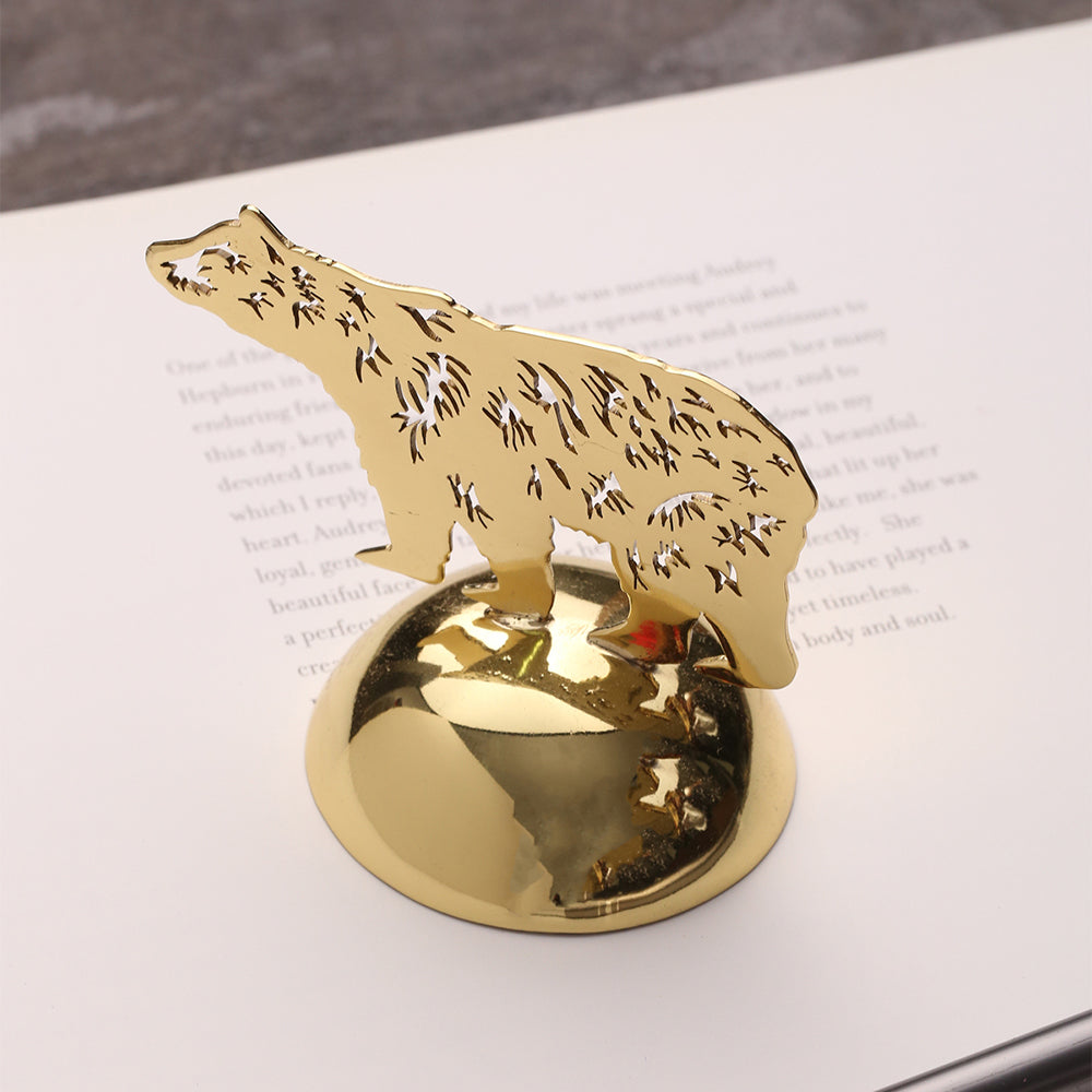 BRASS BEAR PAPER WEIGHT