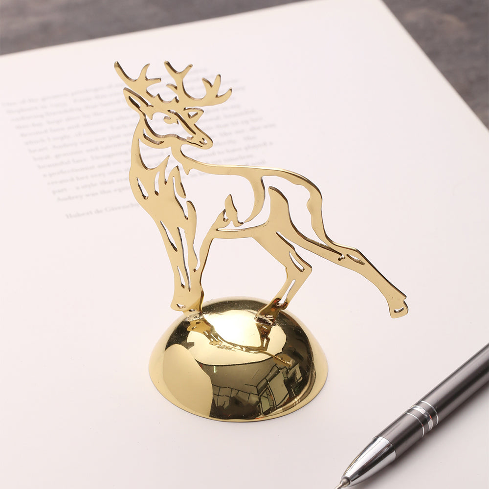 BRASS DEER PAPER WEIGHT