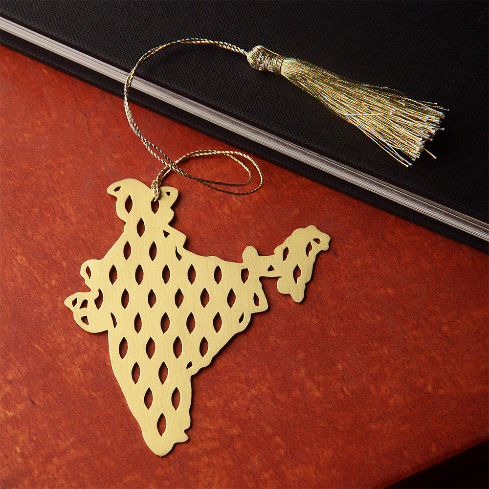 INDIA MAP PATTERNED - BOOKMARK